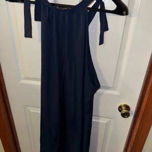 SHEIN Navy Blue Sleeveless Dress